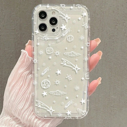 Sun Moon Stars Transparent Phone Case