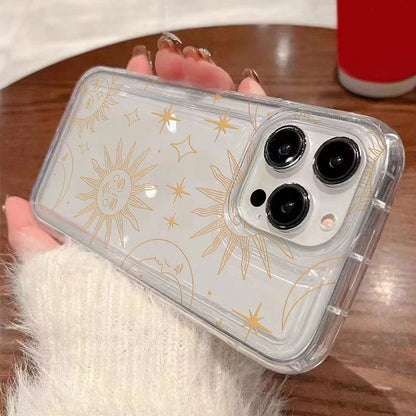 Sun Moon Stars Transparent Phone Case