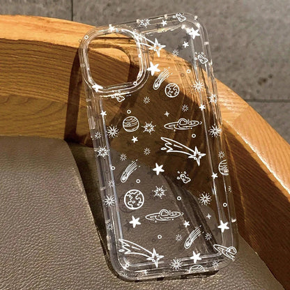 Sun Moon Stars Transparent Phone Case