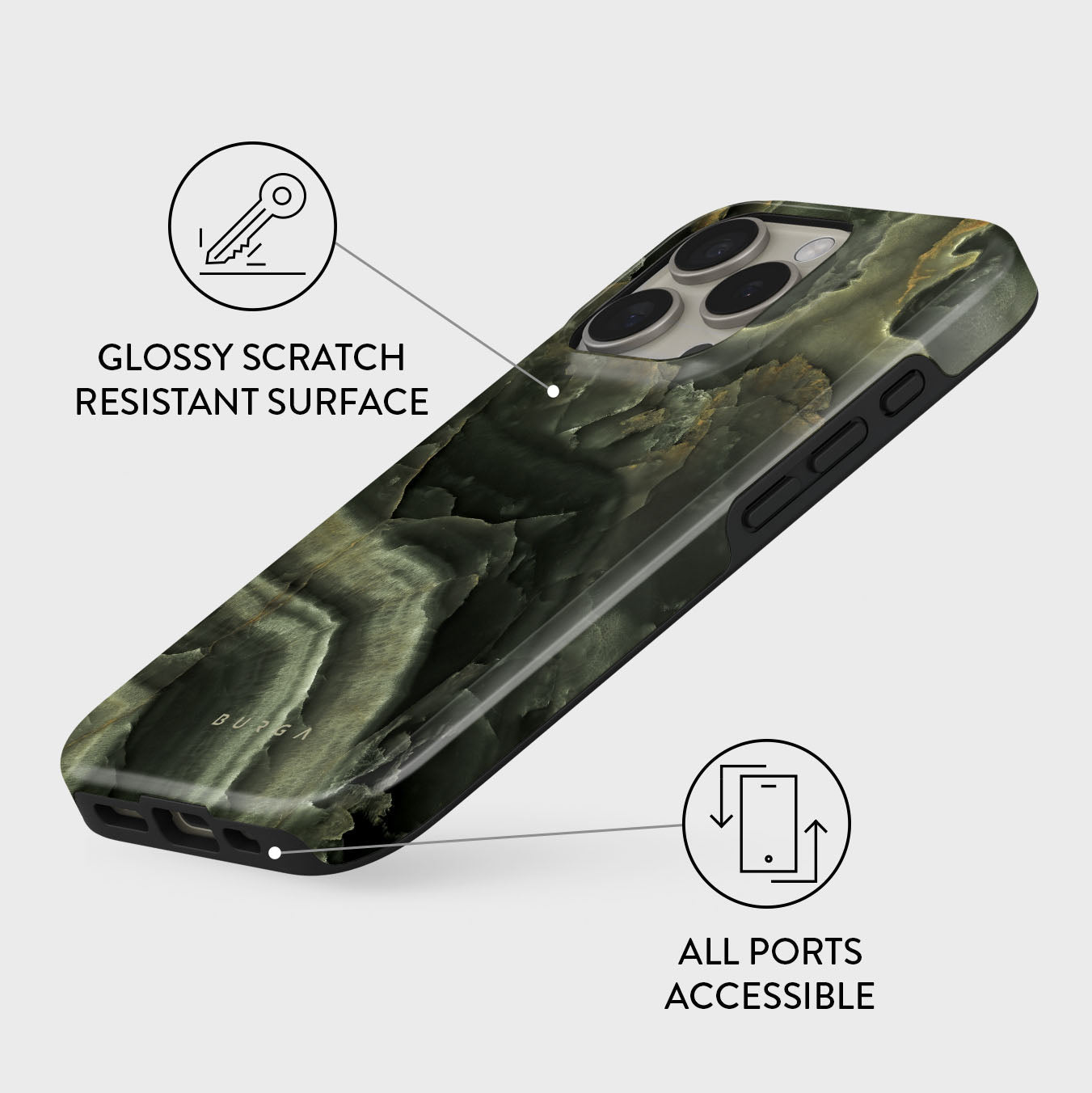 BURGA Phone case - Misty Forest