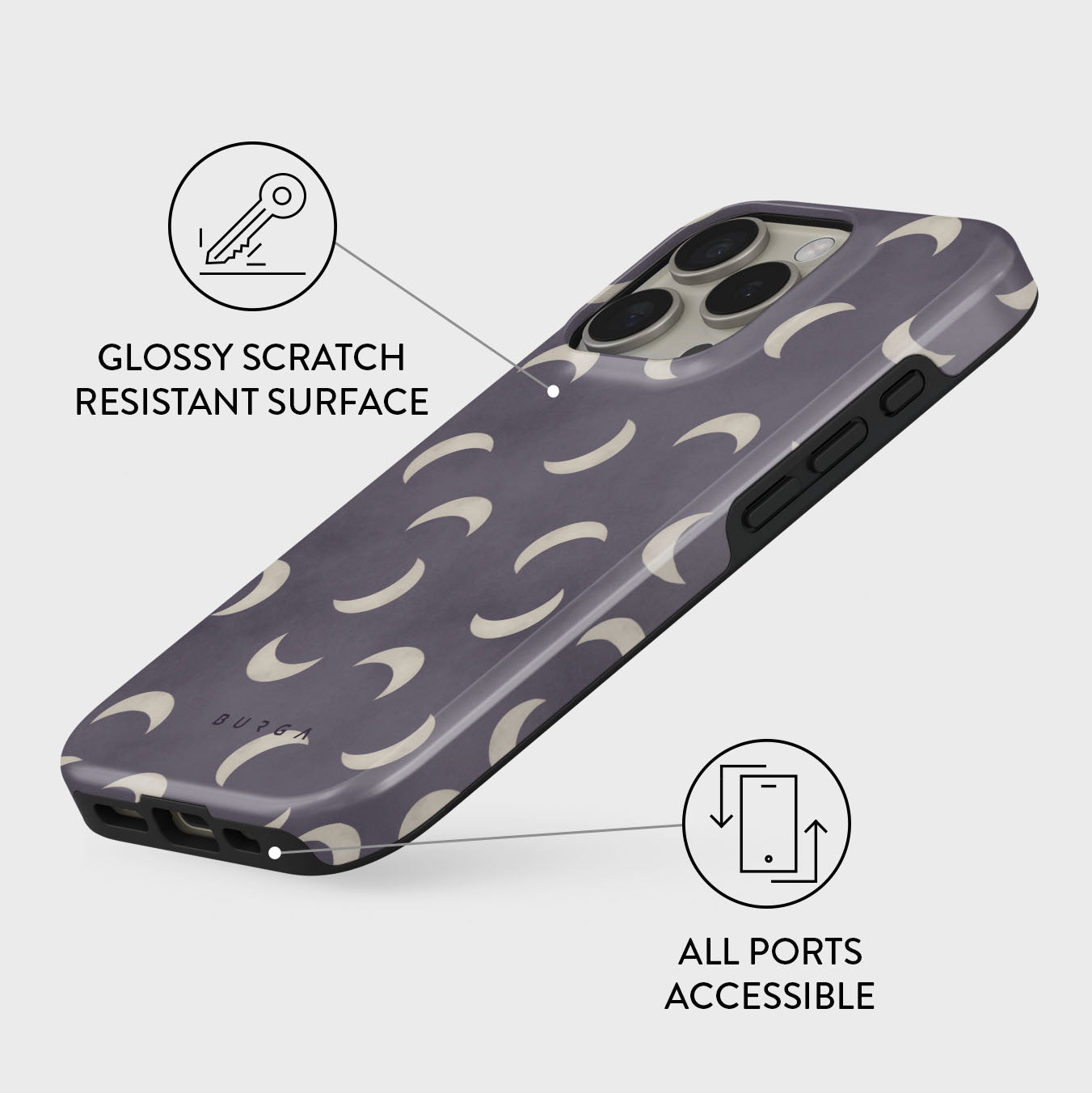 BURGA Phone case - Moonstone