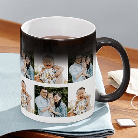 Picture-Perfect Multi Photo Color Changing Mug Magic Mug