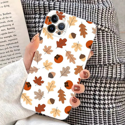 Leaves Fall Fox Pumpkin Halloween Phone Case