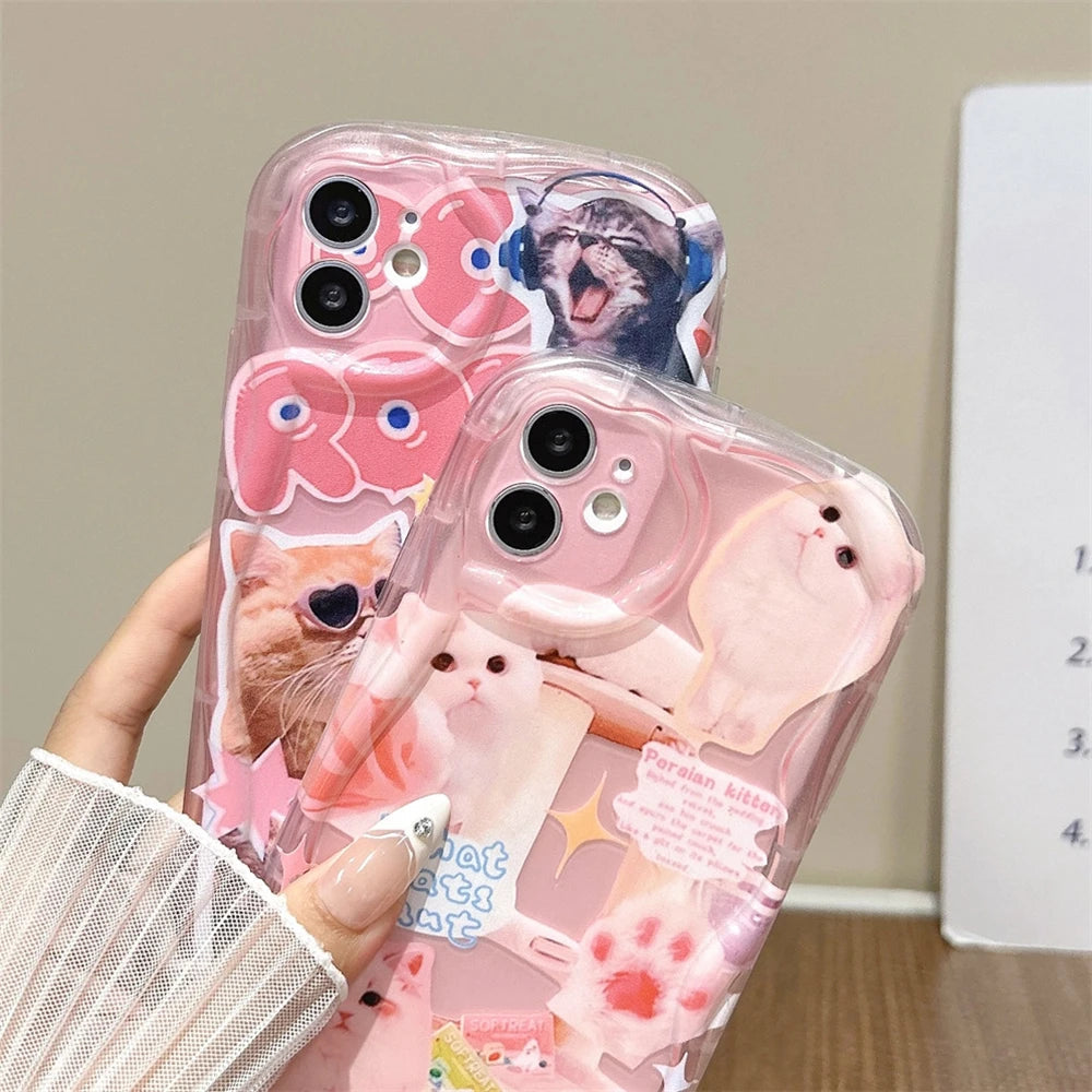 Lovely Cat Pink Phone Case