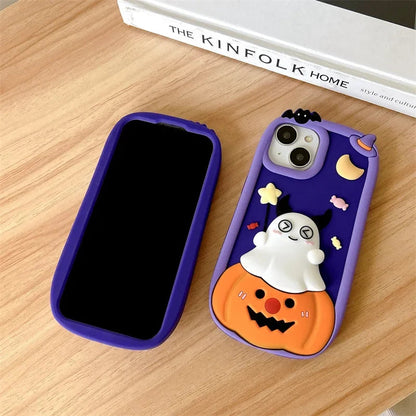 Halloween Cute Pumpkin Ghost Phone Case