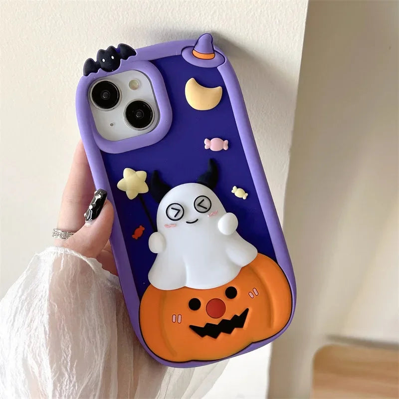 Halloween Cute Pumpkin Ghost Phone Case