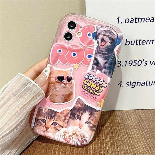 Lovely Cat Pink Phone Case