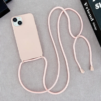 Crossbody Lanyard Cord Liquid Silicone Phone Case