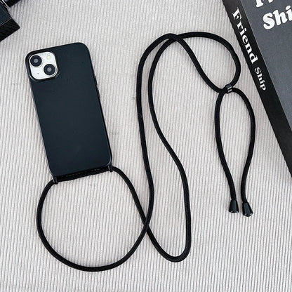 Crossbody Lanyard Cord Liquid Silicone Phone Case