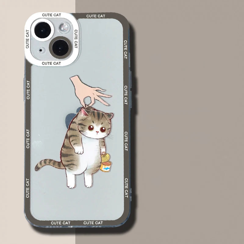 Funny Cute Cartoon Cat Phone Case