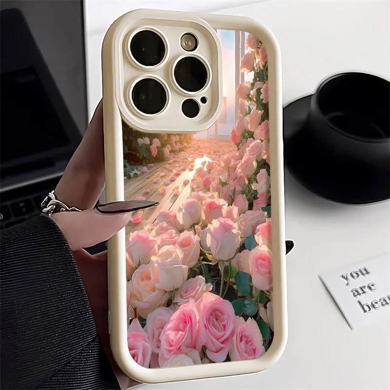 Floral Shockproof Cover Phone Case