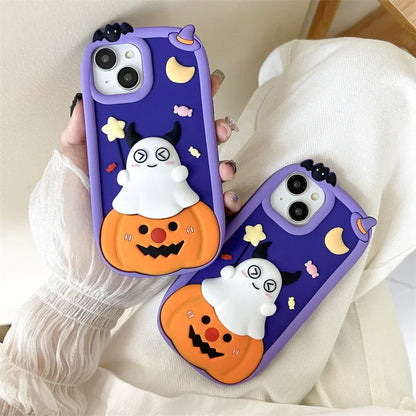 Halloween Cute Pumpkin Ghost Phone Case