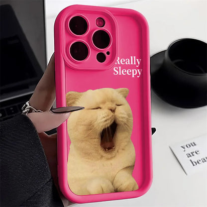 Cute Sleeping Cat Phone Case