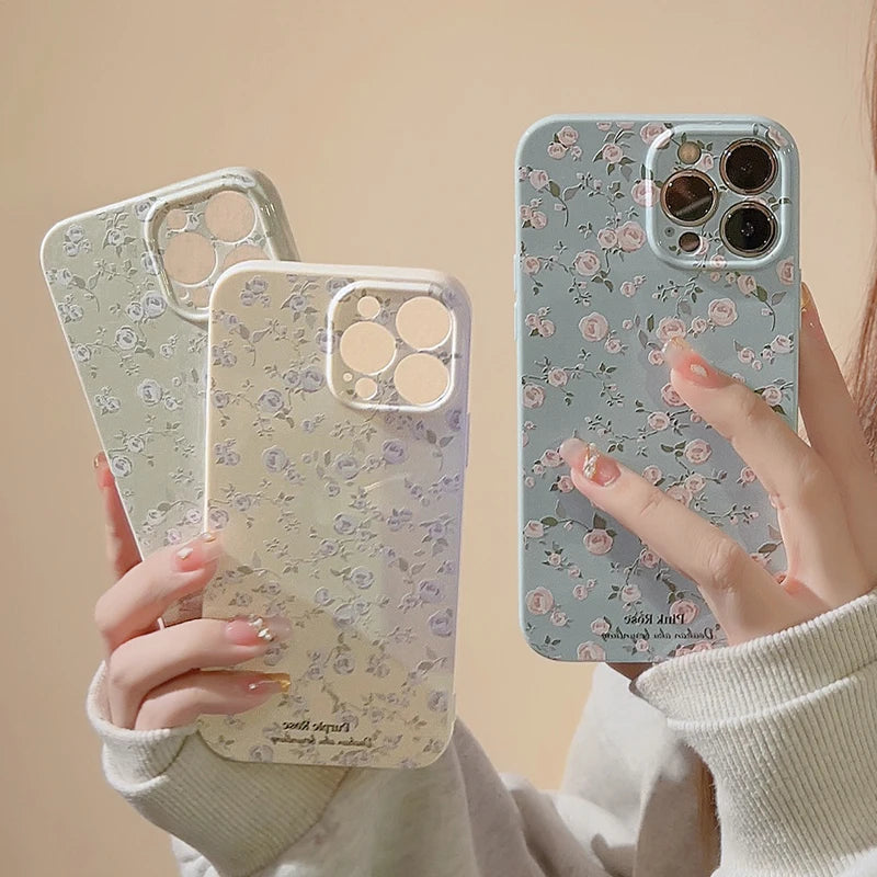 Retro Shattered Flowers Phone Case