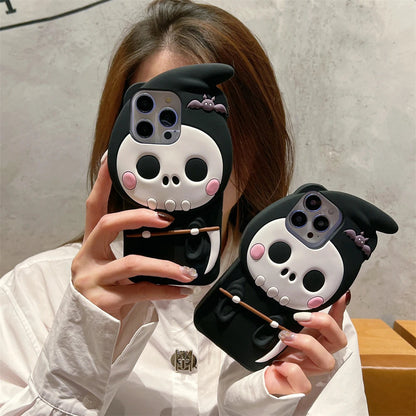 Cute 3D Halloween Skull Ghost Silicone Phone Case