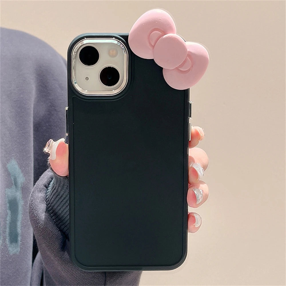 Cute 3D Bow Cartoon Silicone Soft Phone Case