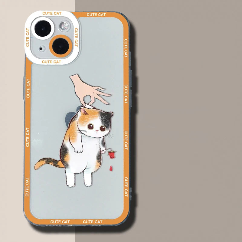 Funny Cute Cartoon Cat Phone Case