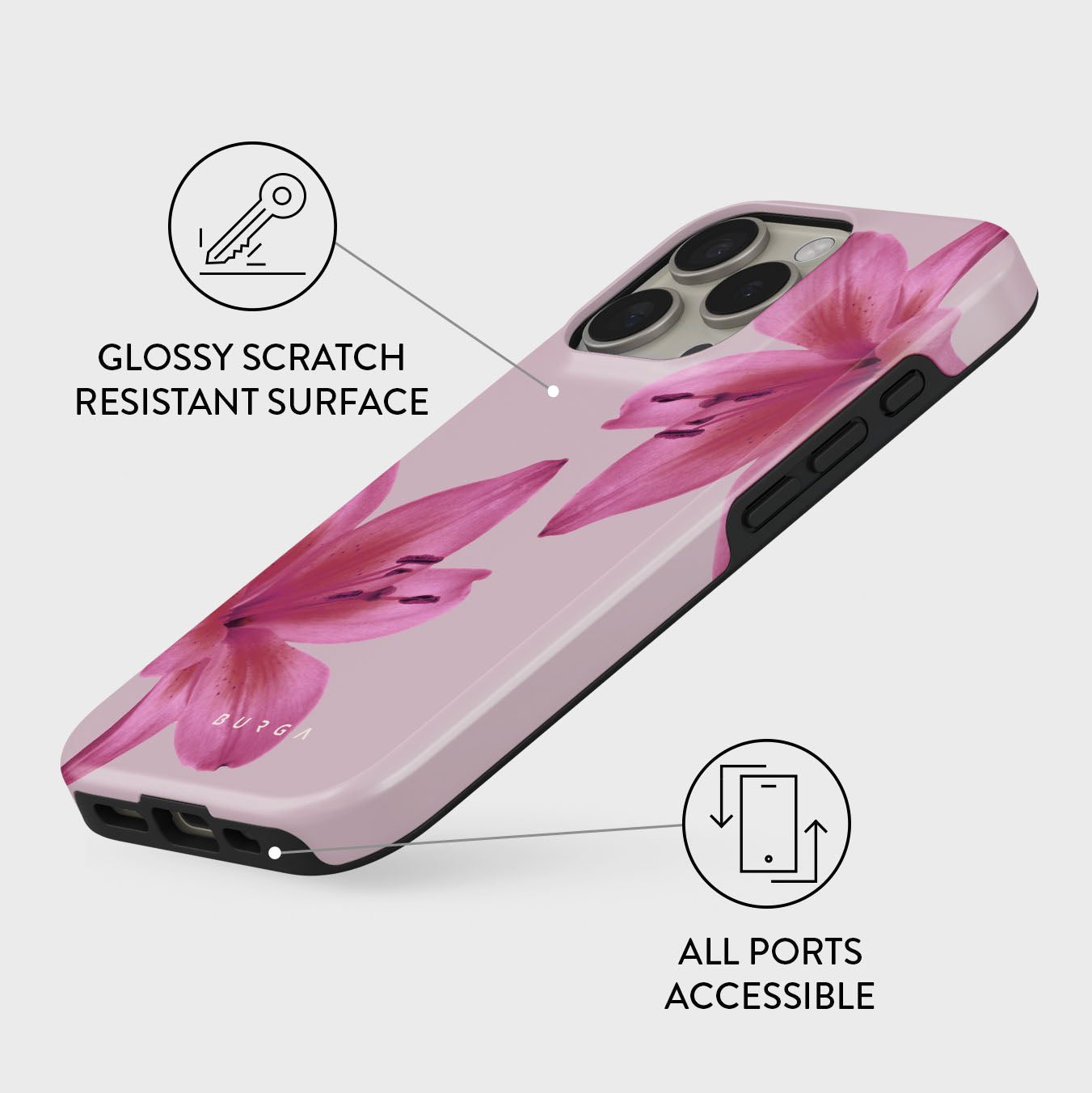 BURGA Phone case -  Fragile Beauty