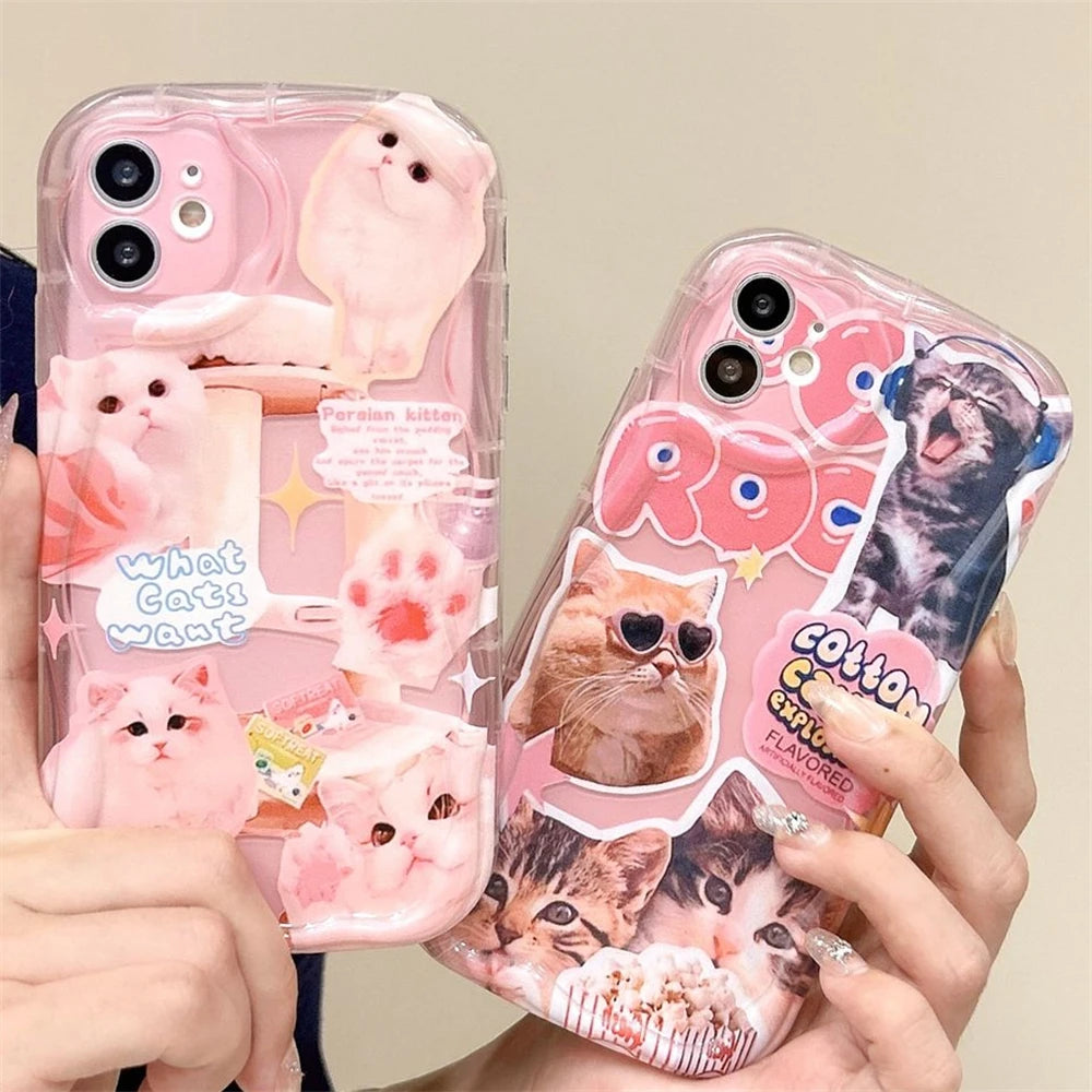 Lovely Cat Pink Phone Case