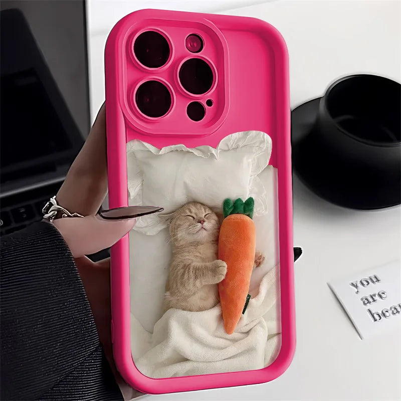 Cute Sleeping Cat Phone Case