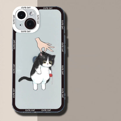 Funny Cute Cartoon Cat Phone Case