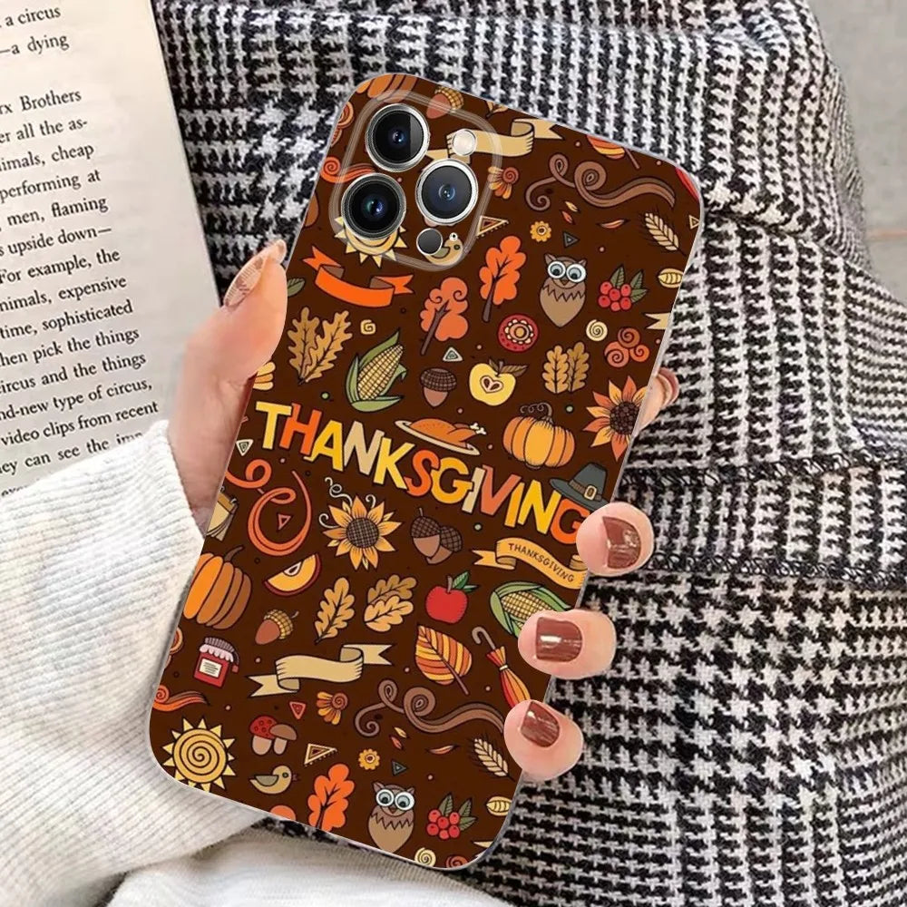 Leaves Fall Fox Pumpkin Halloween Phone Case