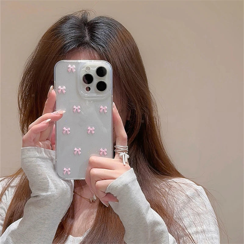 Cute Pink Bowknot Phone Case