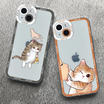 Funny Cute Cartoon Cat Phone Case