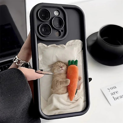 Cute Sleeping Cat Phone Case